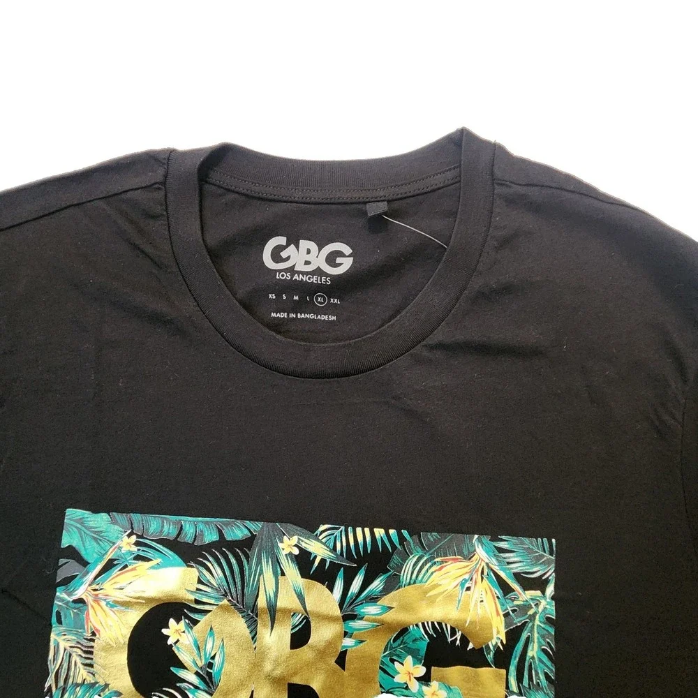 G by GUESS Los Angeles Men's Short Sleeve T-Shirt Size XL Danny Tee Black/Gold - Picture 3 of 7